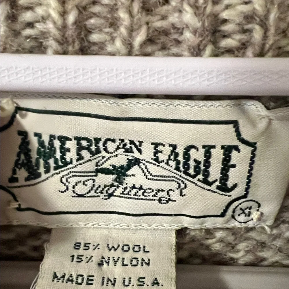 American Eagle vintage Wool Blend Men's Fair Isle Crewneck Sweater Size XL - Picture 3 of 6